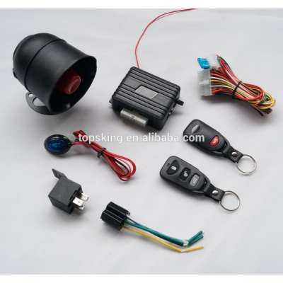 DC 12V one way car alarm system with Side door and Trunk +/- optional